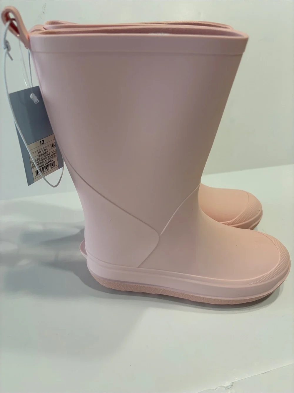 Cat & Jack Girl's Blush Pink Andy Slip-On Waterproof Rain Boots